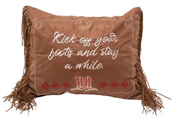 Kick Off Your Boots Pillow 16"x20"