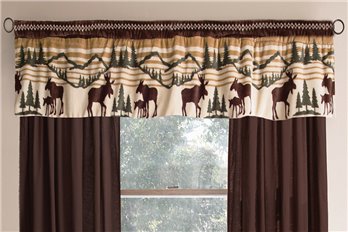 Carstens Hinterland Rustic Cabin Window Valance 80x15