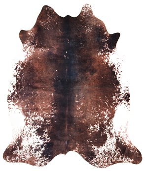 Faux Cowhide Printed (Hairless) Rug 5ft x 6.5ft, Tri-Color