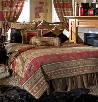Carstens Adirondack Rustic Cabin Comforter Set, Queen