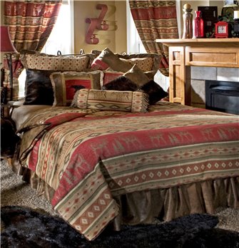 Carstens Adirondack Rustic Cabin Comforter Set, King