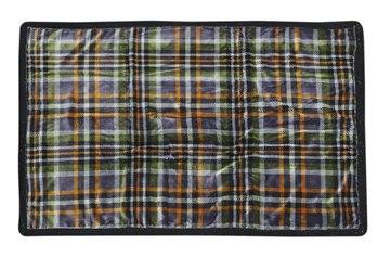 Gray Plaid L/XL - Black sherpa Dog Blanket