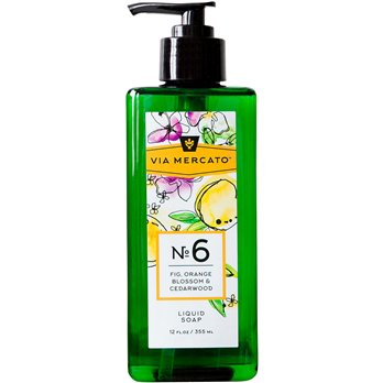 Via Mercato Liquid Hand Soap No 6. Fig Orange Blossom & Cedarwood - 355 ML