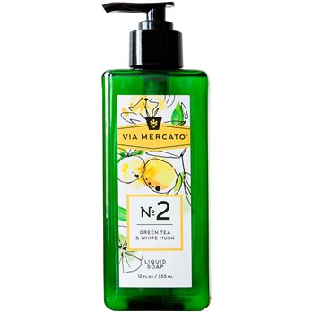 Via Mercato Liquid Hand Soap No 2. Green Tea & White Musk - 355 ML