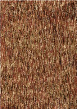 Multi Solid Red 5'3" X 7'6" Rug
