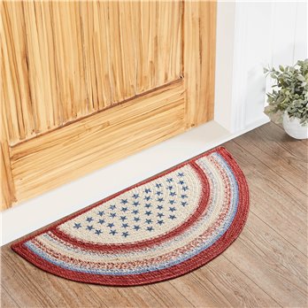 Celebration Jute Rug Half Circle 16.5x33