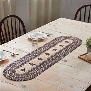 Colonial Star Jute Oval Runner 13x48