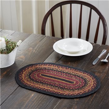 Heritage Farms Jute Oval Placemat 10x15