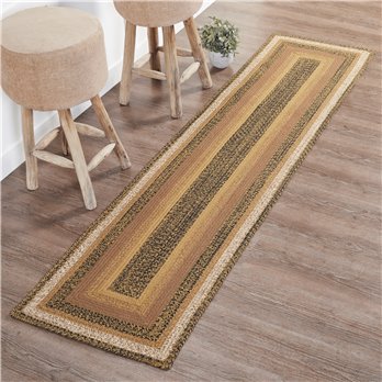 Kettle Grove Jute Rug/Runner Rect w/ Pad 24x96