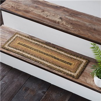 Kettle Grove Jute Stair Tread Rect Latex 8.5x27