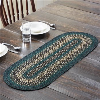 Pine Grove Jute Oval Runner 13x36