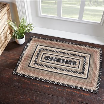 Sawyer Mill Charcoal Creme Jute Rug Rect 24x36