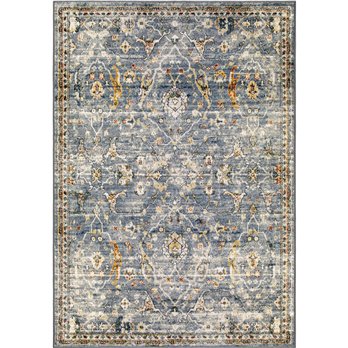 Ankara Field Distressed Blue Rug (9' x 13')