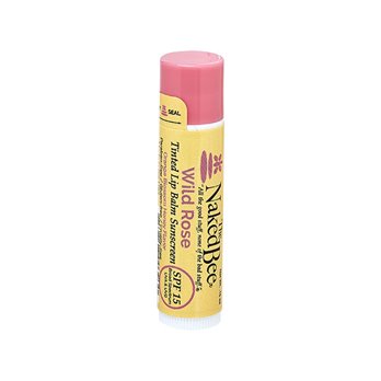Naked Bee Orange Blossom Honey Tinted Lip Balm in Wild Rose with SPF 15