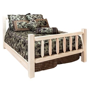 Homestead Eastern King Bed - Clear Lacquer Finish