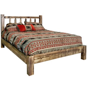 Homestead Cal King Platform Bed - Stain & Clear Lacquer Finish