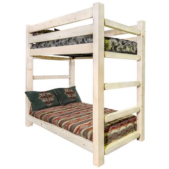 Homestead Twin over Twin Bunk Bed - Clear Lacquer Finish