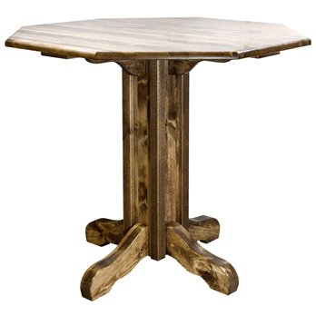 Homestead Counter Height Pub Table - Stain & Lacquer Finish