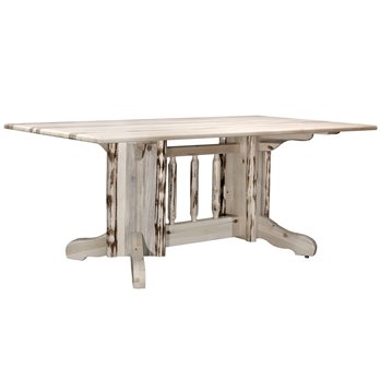 Montana Double Pedestal Dining Table - Clear Lacquer Finish