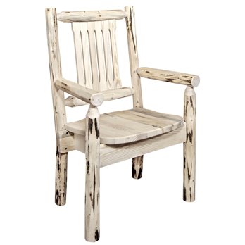 Montana Captain's Chair - Ready to Finish w/ Ergonomic Wooden Seat