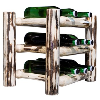 Montana Countertop Wine Rack - Clear Lacquer Finish