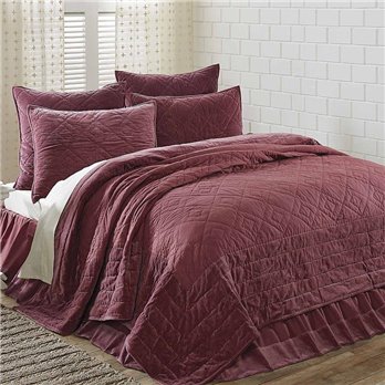 Eleanor Mauve Queen Quilt 90Wx90L