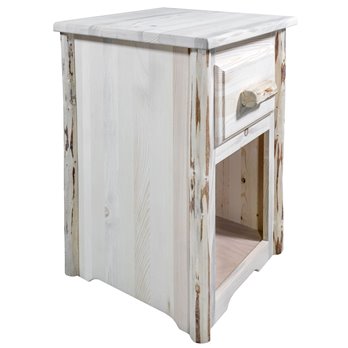 Montana End Table w/ Drawer - Clear Lacquer Finish