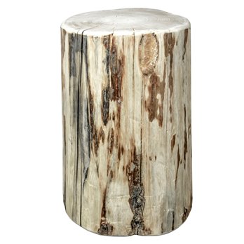 Montana 25" Cowboy Stump Table - Clear Lacquer Finish