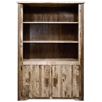 Homestead Bookcase with Storage - Stain & Clear Lacquer Finish