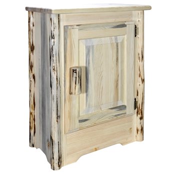 Montana Right Hinged Accent Cabinet - Clear Lacquer Finish