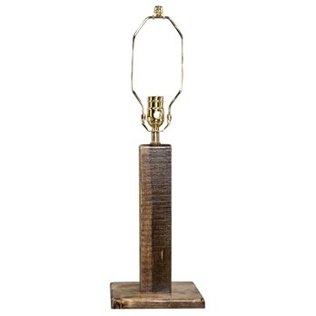 Homestead Table Lamp - Stain & Clear Lacquer Finish