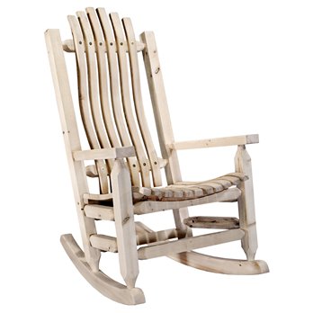 Homestead Adult Rocker - Clear Lacquer Finish