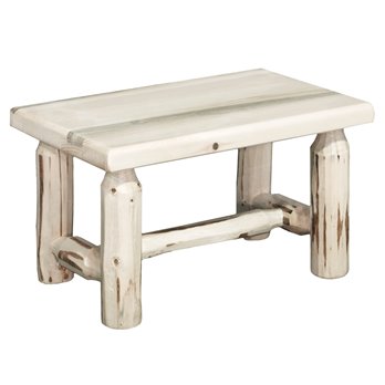 Montana Footstool - Clear Lacquer Finish