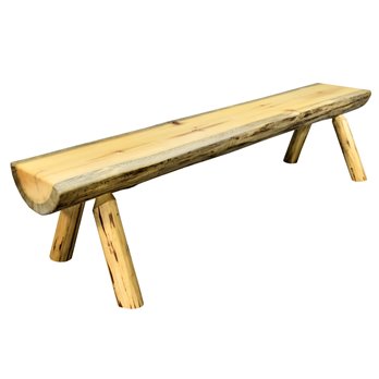 Montana 4 Foot Half Log Bench - Exterior Finish