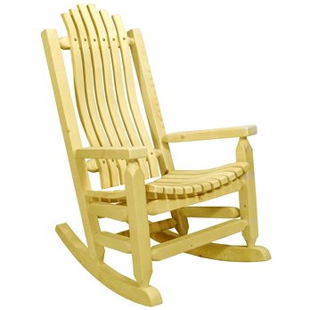 Homestead Adult Rocker - Clear Exterior Finish