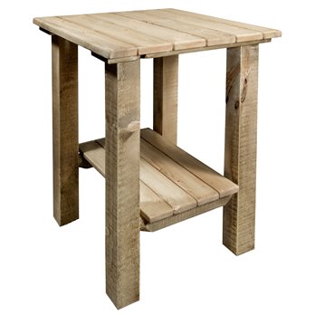 Homestead Exterior End Table - Exterior Stain Finish
