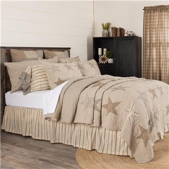 Sawyer Mill Star Charcoal California King Quilt Set; 1-Quilt 130Wx115L w/2 Shams 21x37