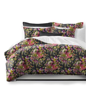 Athena Linen Charcoal Duvet Cover and Pillow Sham(s) Set - Size Full