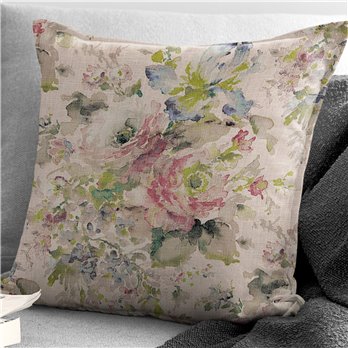 Athena Linen Blush Decorative Pillow - Size 20" Square