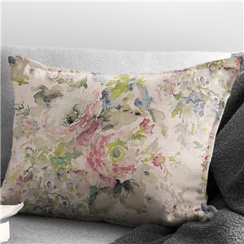 Athena Linen Blush Decorative Pillow - Size 14"x20" Rectangle