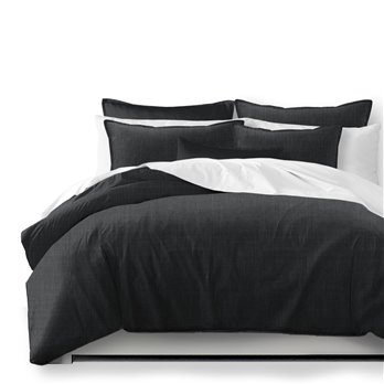 Austin Charcoal Duvet Cover and Pillow Sham(s) Set - Size Twin