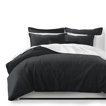 Austin Charcoal Duvet Cover and Pillow Sham(s) Set - Size Queen