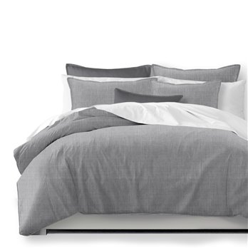 Austin Gray Comforter and Pillow Sham(s) Set - Size Twin