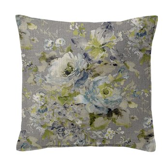 Athena Linen Heather Gray Decorative Pillow - Size 20" Square