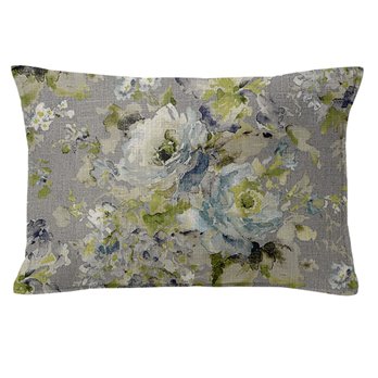 Athena Linen Heather Gray Decorative Pillow - Size 14"x20" Rectangle