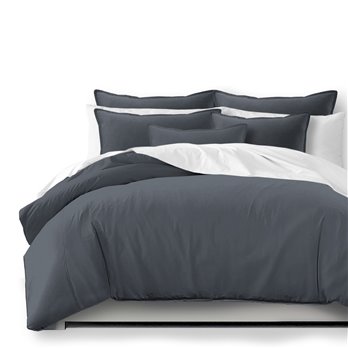 Braxton Gray Duvet Cover and Pillow Sham(s) Set - Size Full