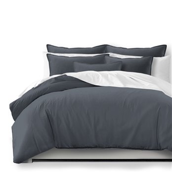 Braxton Gray Duvet Cover and Pillow Sham(s) Set - Size Super Queen