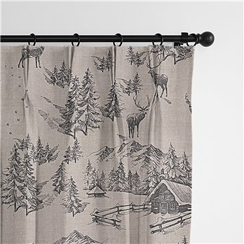 Cross Country Natural Pinch Pleat Drapery Panel - Pair - Size 40"x120"