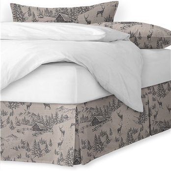 Cross Country Natural Platform Bed Skirt - Size Twin 15" Drop