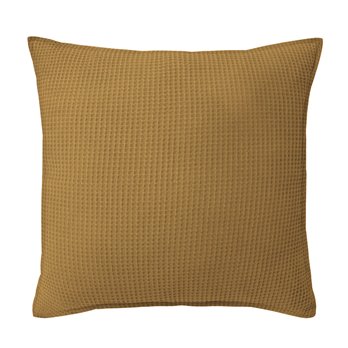 Classic Waffle Mustard Decorative Pillow - Size 20" Square
